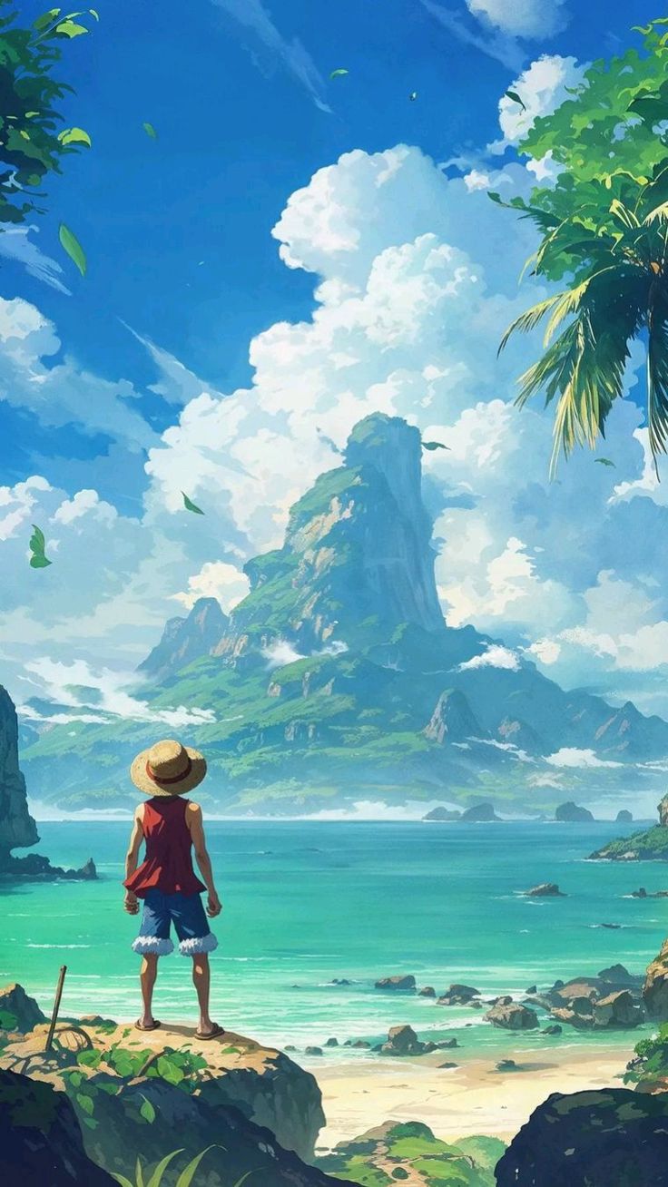 Straw Hat by the Sea