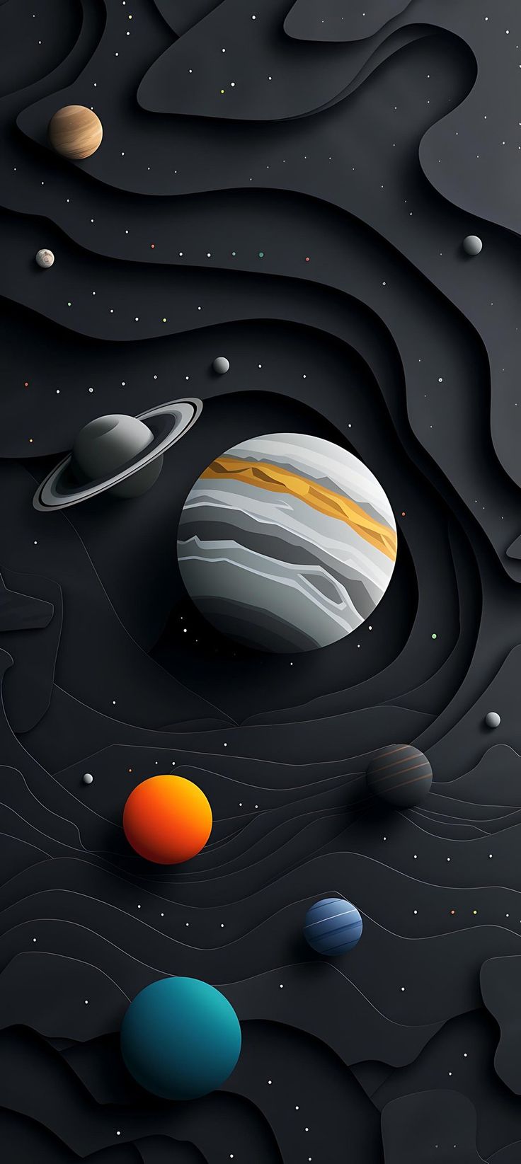 Paper-Cut Planets