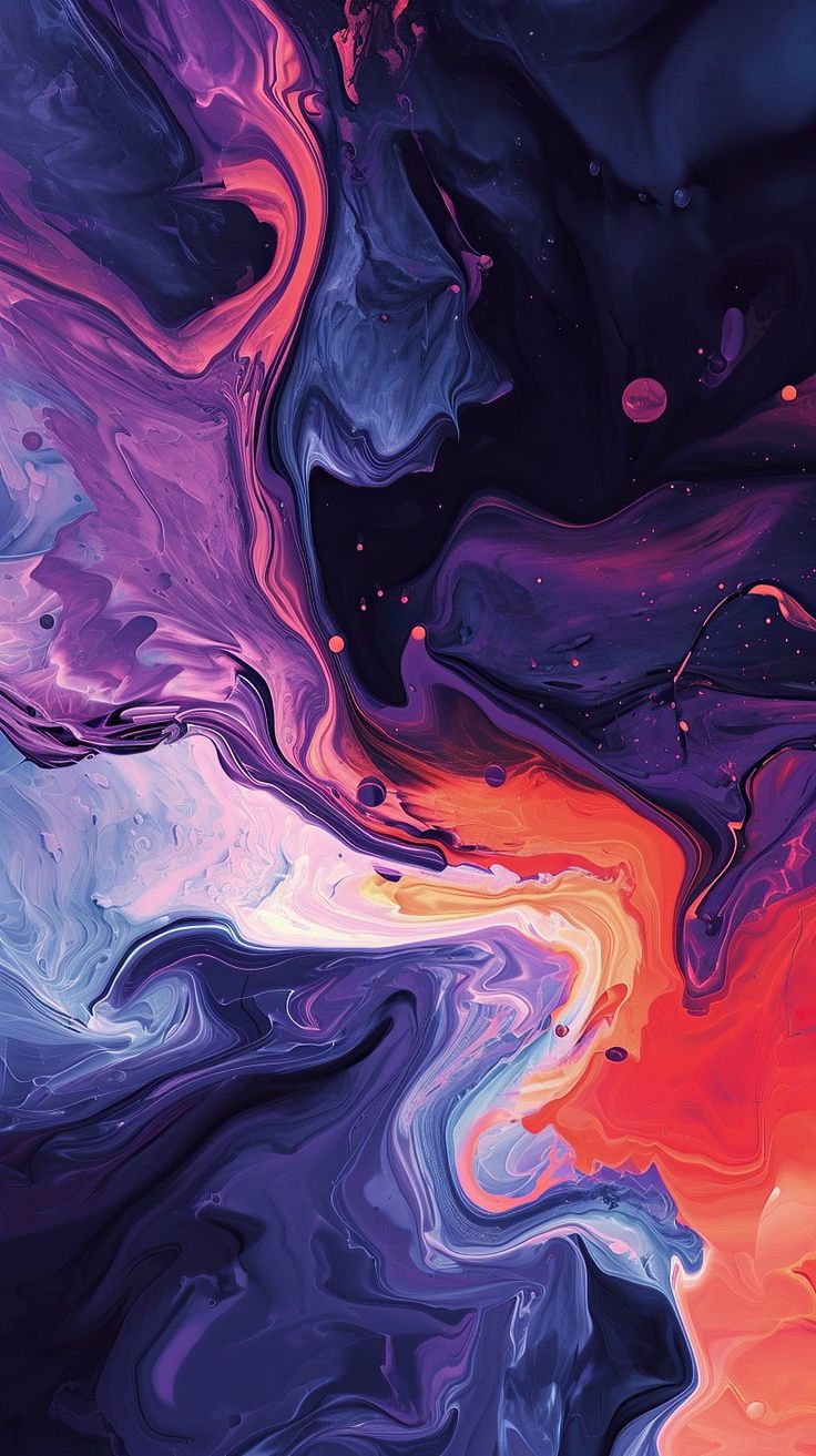 Marbled Blue and Orange