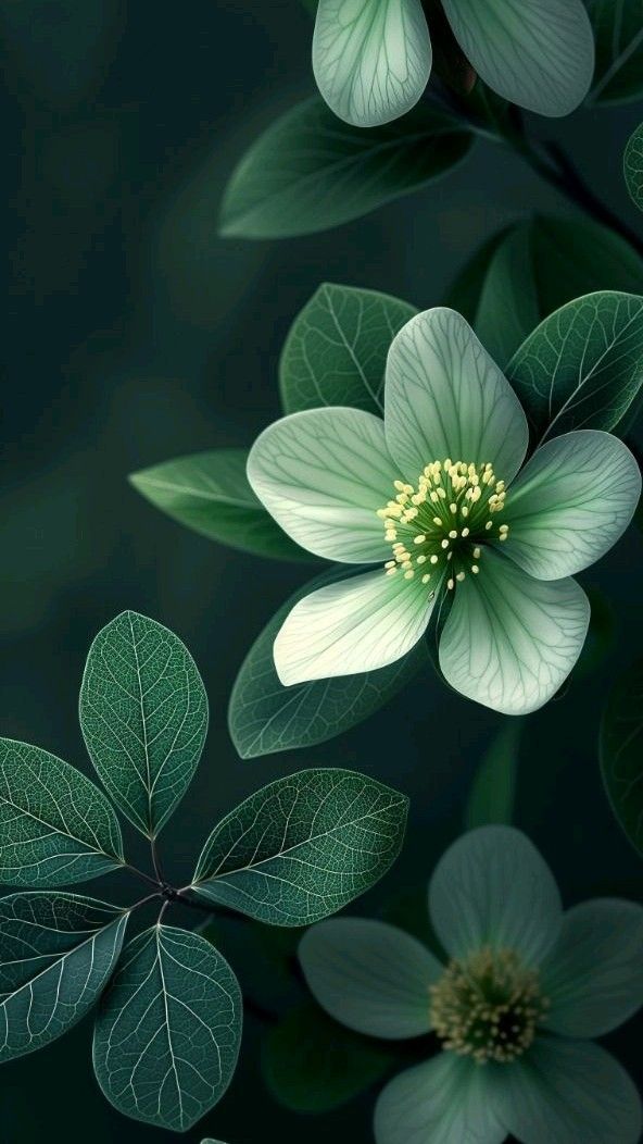 Pale Green Flower