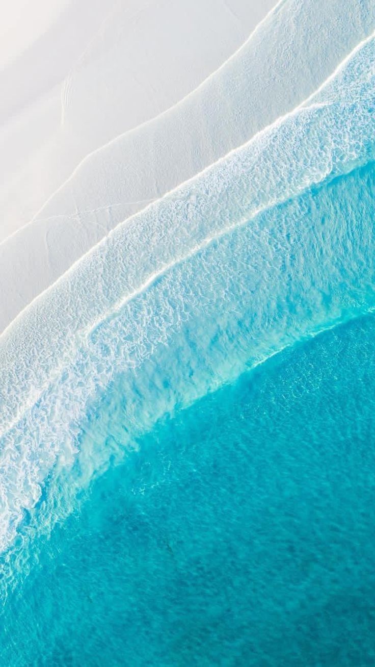Turquoise Waves from Above