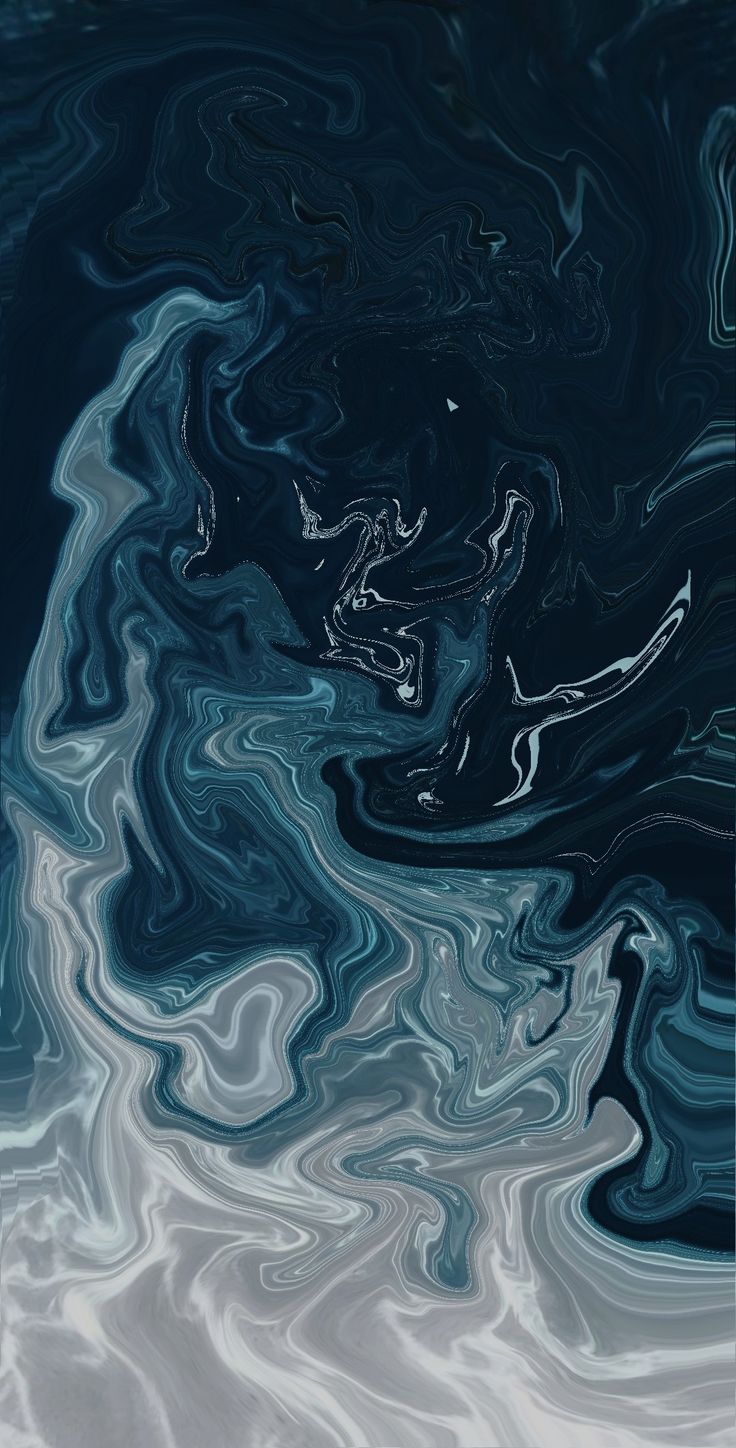 Navy Marble Swirls