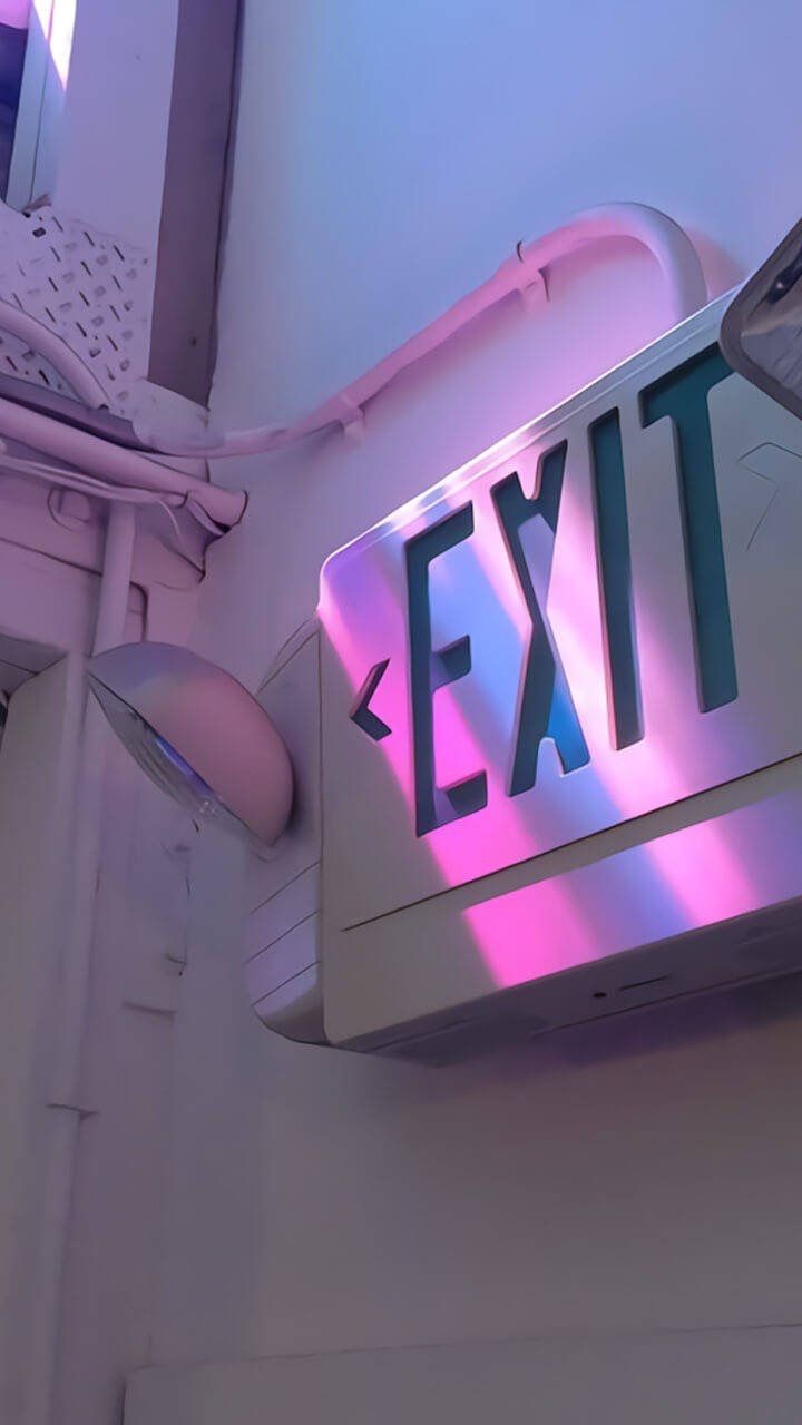 Neon Exit Sign