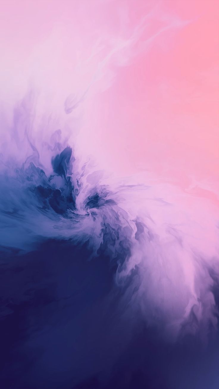 Soft swirls of pink, lilac and deep blue like drifting smoke.