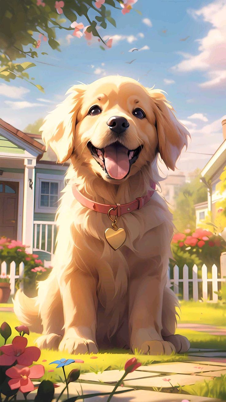 Garden Puppy Smile