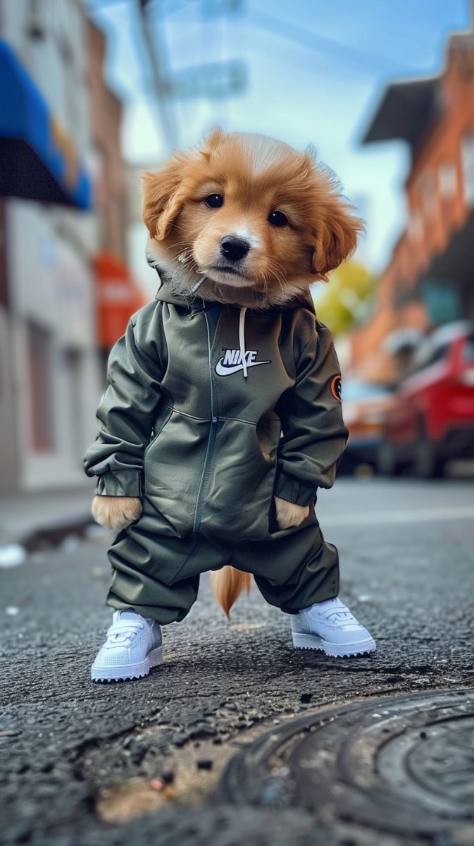 Puppy in a Tracksuit