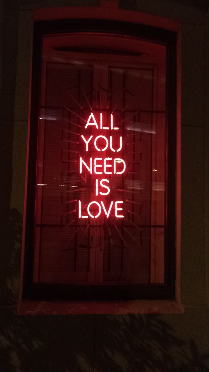 All You Need Is Love Neon
