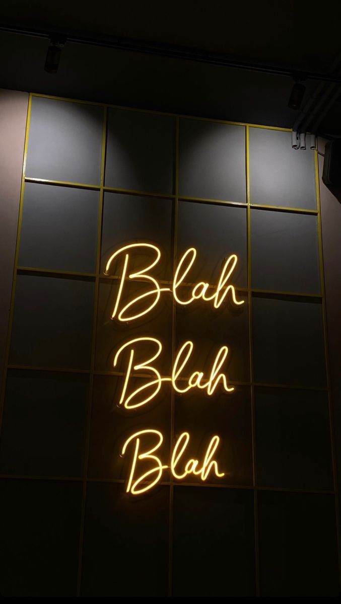 Blah Blah Blah Neon