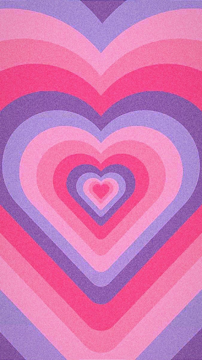Retro Layered Hearts