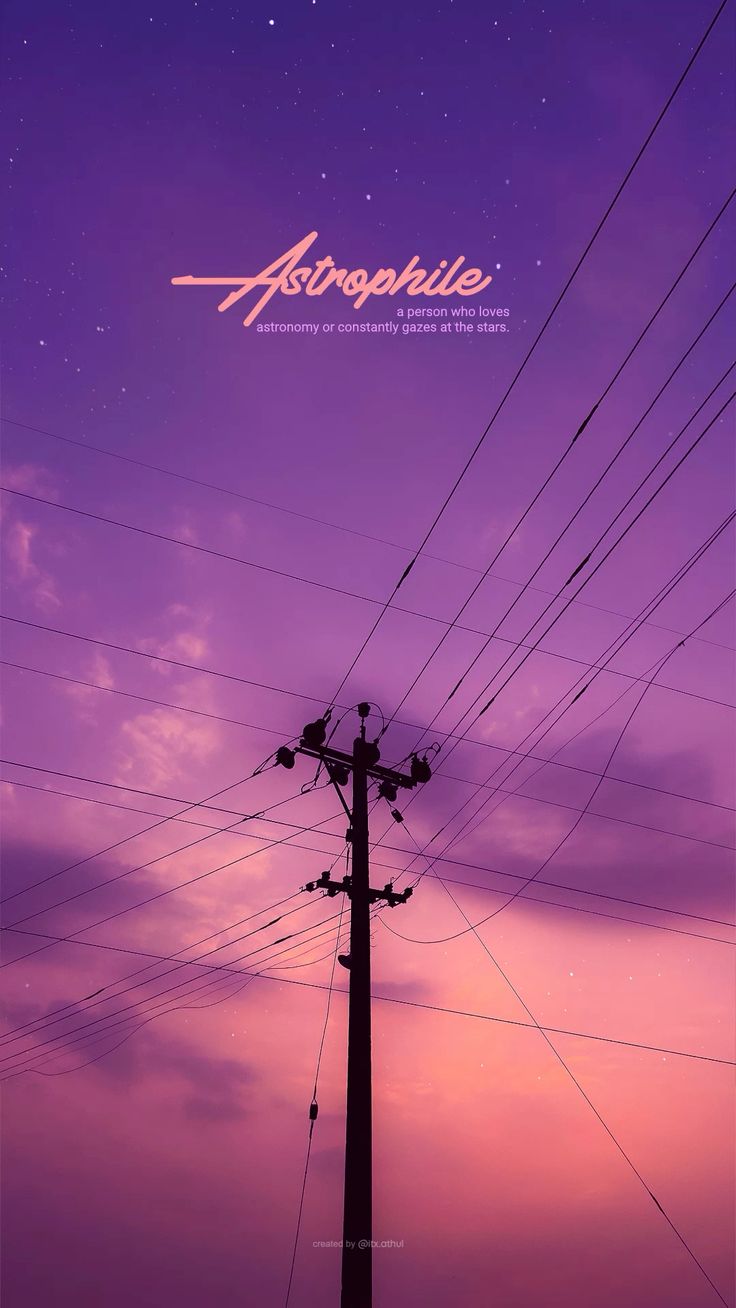 Power Line at Sunset