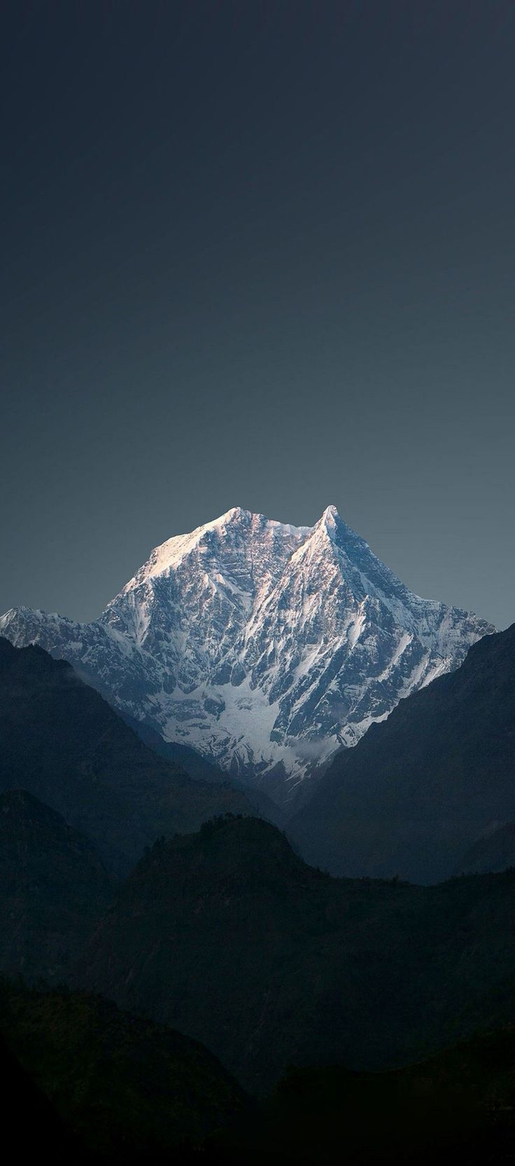 Snowy Peak at Twilight