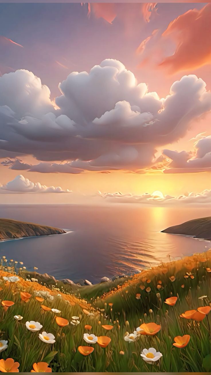 Painted Coastal Sunset