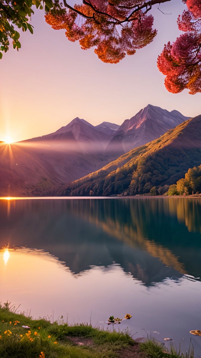 Autumn Lake Reflection