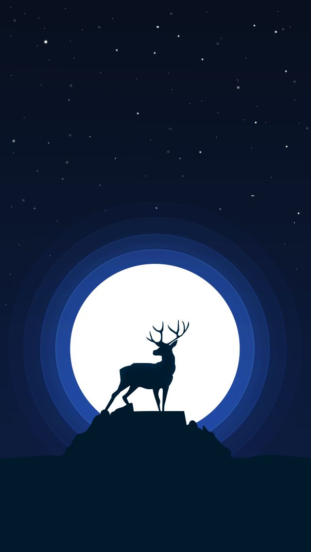 Stag and the Moon