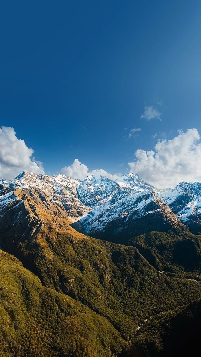 Snowy Peaks and Golden Valley