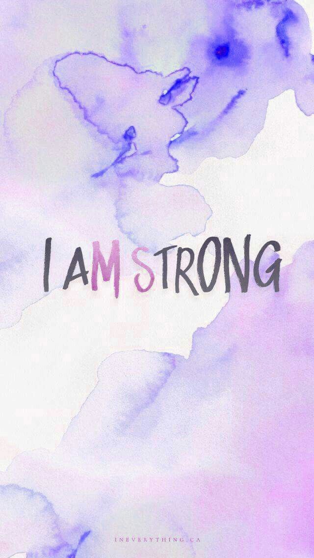 I Am Strong Watercolour