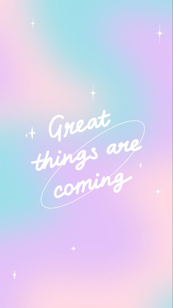 Great Things Are Coming