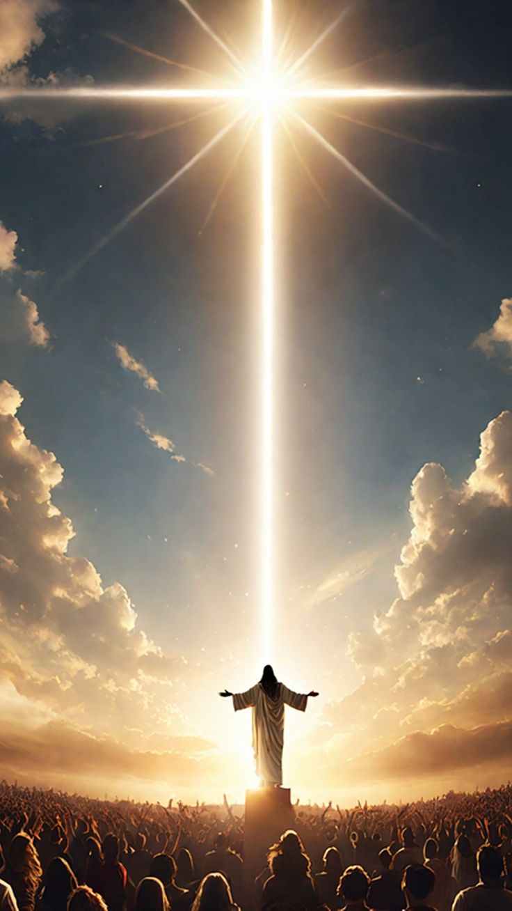 Beam of Light and Cross