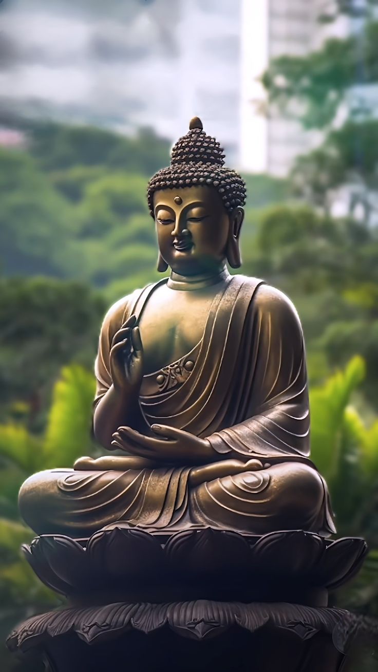 Bronze Garden Buddha