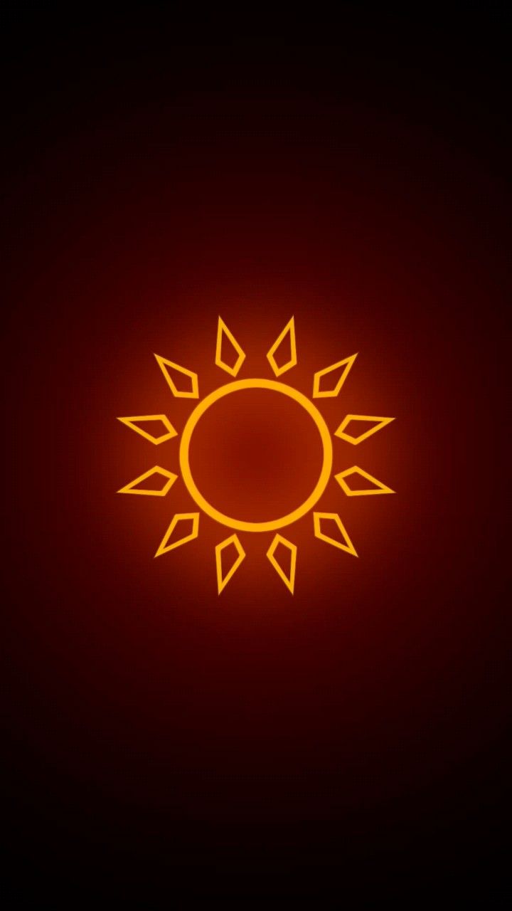 Glowing Sun Symbol