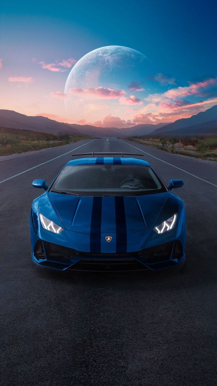Lamborghini Under a Pale Planet