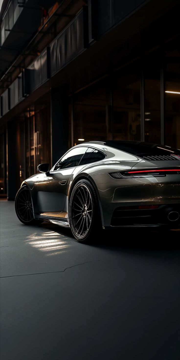Porsche 911 on a Dark Street