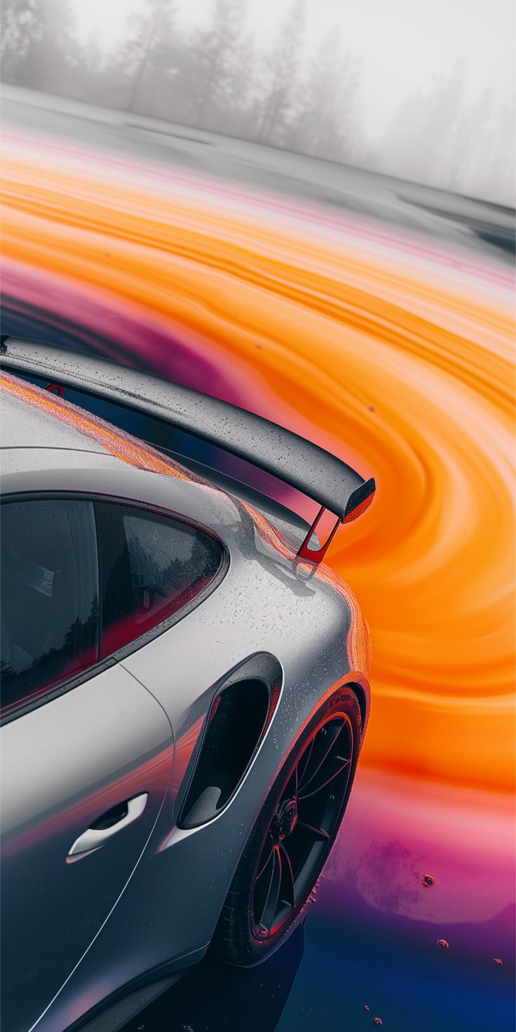 Porsche Wing in Colour