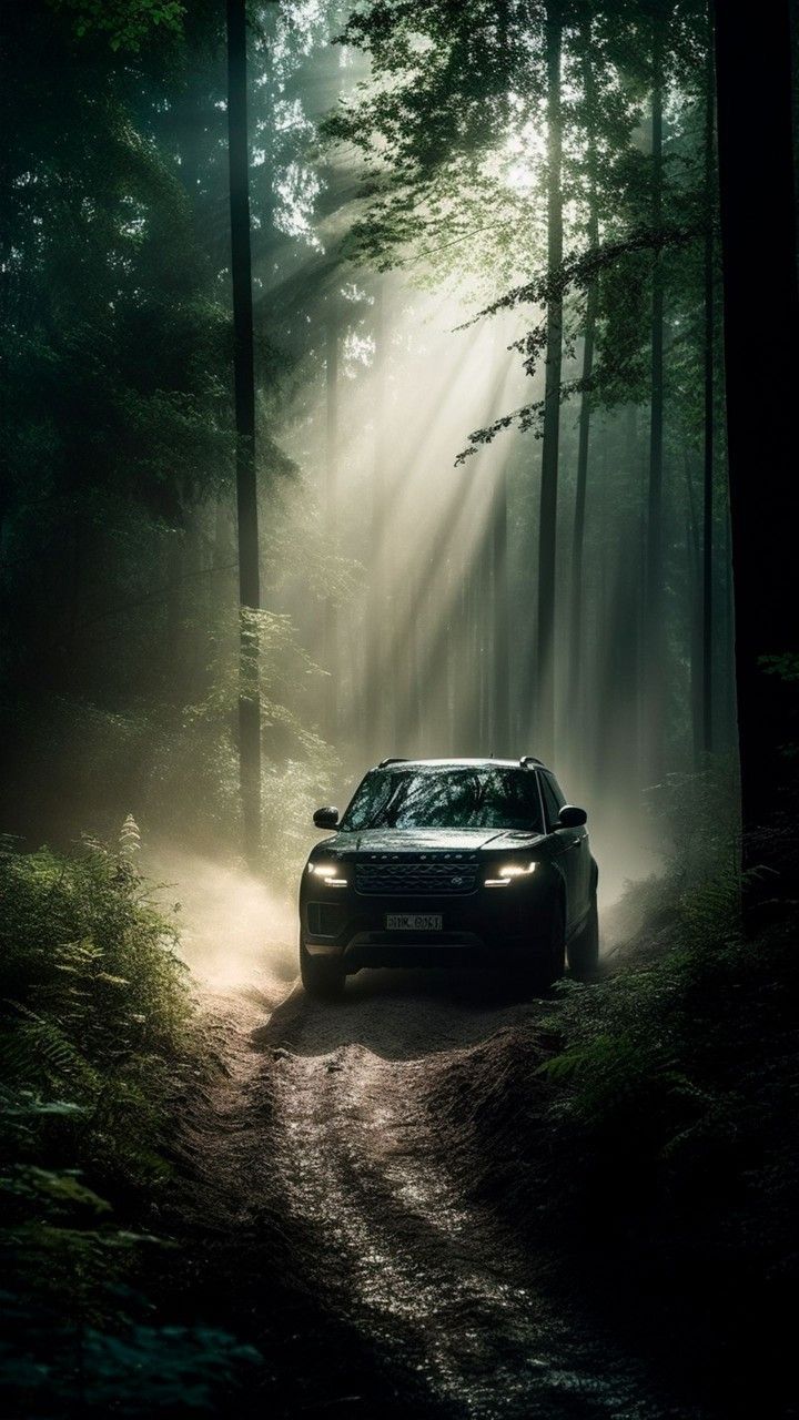 SUV in the Forest